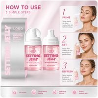 Jelly Grip Hydrating Prime and Set Spray 2-en-1 : Base de Teint et Fixateur de Maquillage Technologie Gel-Vaporisateur, Contrôle du Sébum, Film Formateur