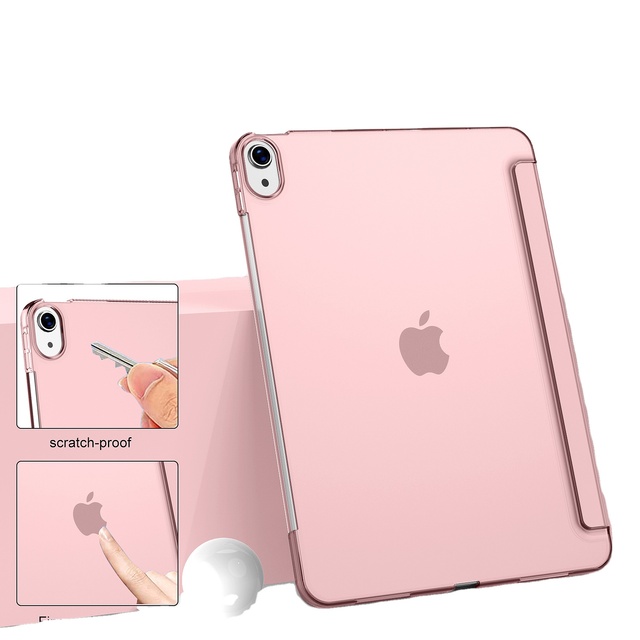 Folio Stand Case with Soft TPU Back Cover and Protective Function for iPad Pro 456