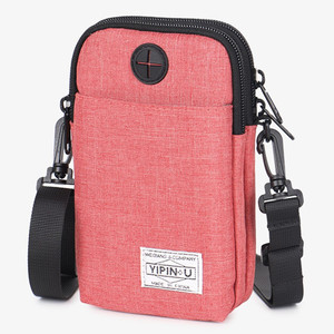 Borsa a tracolla per cellulare <span class=keywords><strong>blu</strong></span> da <span class=keywords><strong>uomo</strong></span> con foro per cuffie, resistente, Oxford, passaporto EDC, - Product Image 4