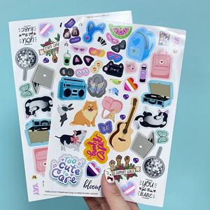 สติกเกอร์ไดคัทแบบกำหนดเอง แผ่นสติกเกอร์ส่วนตัว โลโก้การ์ตูน กันน้ำ ติดแน่น ทนทาน สำหรับใช้กับเทียน - Product Image 2