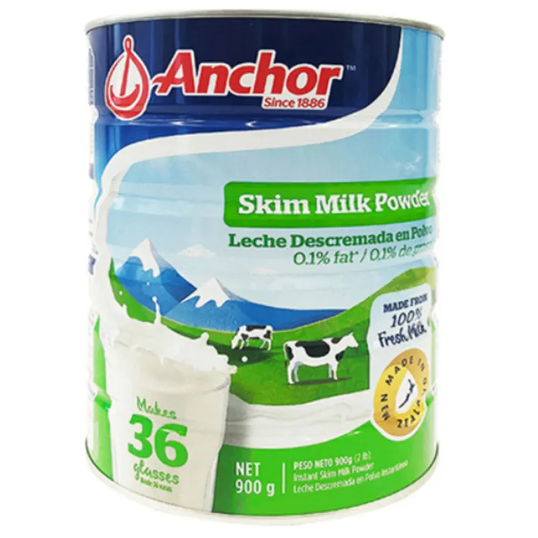 Anchor Skim Milk Powder 900g Can Instant New Zealand Health Wholesale Full Cream Fat Free Milk For Sale