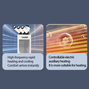 Di động công nghiệp biến tần điều hòa không khí kép Kiểm soát nhiệt độ để sưởi ấm làm mát không khí tự động trong nhà mới chia ống - Product Image 5