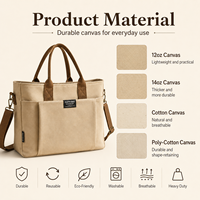 Sac fourre-tout en toile de coton personnalisé avec logo d'usine, 12 oz, robuste, écologique, réutilisable, grande capacité, promotionnel, vente en gros
