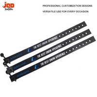 Bracelets en polyester avec boucle réglable, confortables, promotionnels, en tissu, pour événements, festivals et fêtes