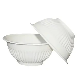 Corn Starch Mini 300ml Bowl Biodegradable PLA Disposable Salad Bowl Plastic Small Dessert Bowl
