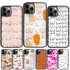 Coque de téléphone sexy avec motif de seins pour iPhone 15 16 11 13 14 Pro <span class=keywords><strong>Max</strong></span> 12 mini Plus X XS <span class=keywords><strong>Max</strong></span> XR Fundas - Product Image 1