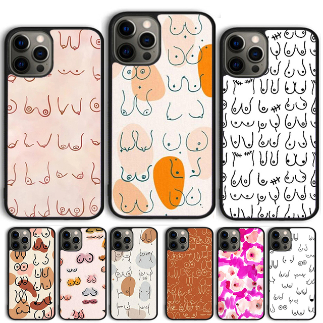Sexy Girl Boobs Art Phone Case Cover For iPhone 15 16 11 13 14 Pro Max 12 mini Plus X XS Max XR Fundas