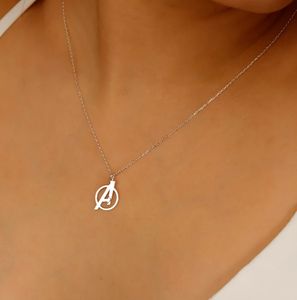 Populaire 18k Plaqué Or Avengers Collier <span class=keywords><strong>Endgame</strong></span> Symbole Or Pendentif Collier Comics Collier Cadeau pour Hommes Cadeau pour Femmes - Product Image 3