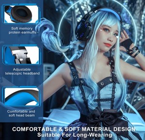 Auriculares para Juegos PS5 7.1 para PC / <span class=keywords><strong>Xbox</strong></span> One / PS4 G2000 Inalámbricos Bluetooth con Micrófono Desmontable con Cancelación de Ruido - Product Image 6