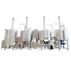 1500L Brewery System Two Three Vessel Brewhouse Beer Brewing Equipment 15HL Commercial Beer Production Plant