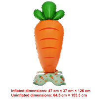 Ballons en aluminium sur pied à thème dessin animé, mignons fruits et légumes, décorations pour anniversaire d'enfants, baby shower, fête d'été