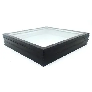 Factory supply double clear tempered insulated glass for building garden greenhouse
