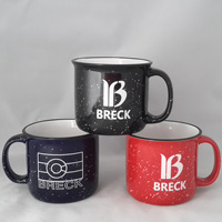 Vintage Souvenir Café Étain Tasse Émaillé Logo Personnalisé Émail Camping Feu de Camp Rétro Tasse Émail Tasse avec Bord En Acier Inoxydable