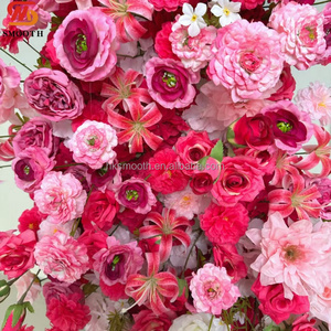 Forever Love 2026 Wedding Trend Movable Moon Shape Rose Flower Arch <b>Backdrop</b> with Flower <b>Stand</b> - Product Image 5