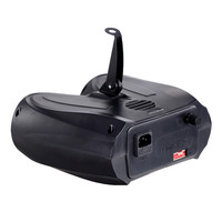 Projecteur de scène 20W à double lentille haute luminosité, activé par le son, à intensité variable, avec 128 LED RGBW de 5MM, type dirigeable, IP20