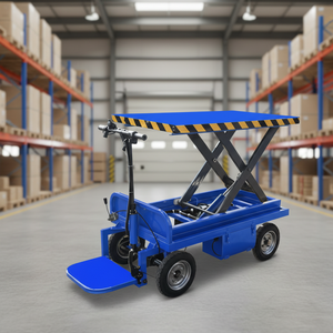 उलटा छोटे इलेक्ट्रिक हाइड्रोलिक निर्माण स्थल होस्ट, मोबाइल लिफ्टिंग प्लेटफॉर्म, कैंची लिफ्ट फ्लैटबेड ट्रांसपोर्ट वाहन - Product Image 5