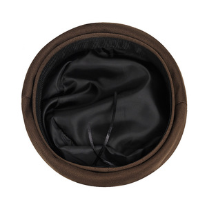 Beret Women Solid Color Wool Blend Spring Autumn Fashionable Elegant Hat For Sun Protection And Insect Repellent - Product Image 4