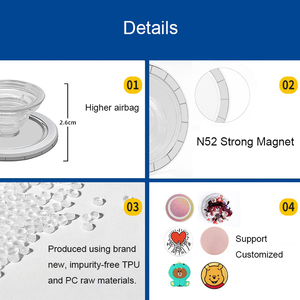 Nouvelle conception Griptok en silicone pour téléphone, poignée de maintien, accessoires mobiles, support pour iPhone 17 pro max - Product Image 5