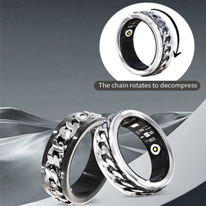 Anillos Inteligentes de Acero Inoxidable V5 2026, Control por Aplicación, GPS, Resistentes al Agua, Carga Magnética, Frecuencia Cardíaca, Oxígeno en Sangre, Sueño, Salud - Product Image 2