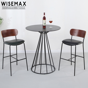 WISEMAX FURNITURE commercial industriel café meubles comptoir hauteur métal chaises <span class=keywords><strong>de</strong></span> <span class=keywords><strong>bar</strong></span> contreplaqué <span class=keywords><strong>tabouret</strong></span> haut <span class=keywords><strong>de</strong></span> <span class=keywords><strong>bar</strong></span> - Product Image 2