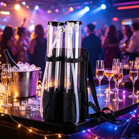 Distributeur de bière portable en plastique acrylique 3L avec robinet pour camping, fêtes et événements en plein air