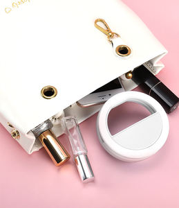 Venta al por mayor batería recargable lámpara de Anillo para el maquillaje del teléfono inteligente ajustable mini selfie LED anillo de luz con clip de <span class=keywords><strong>banco</strong></span> para el teléfono - Product Image 3