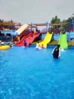 Toboggan aquatique en fibre de verre certifié CE pour parc aquatique extérieur, piscine