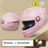 Nouveau casque de moto intégral rose pour femme en ABS, certifié CCC, design épuré, pour la ville et la route