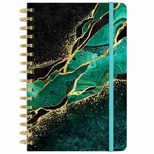 Back to school cheap bulk custom printing large 5 subject lined square a4 spiral bound notebook