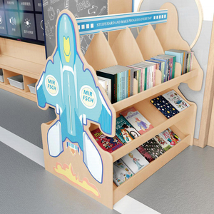 Meubles de garderie Montessori, étagère de rangement pour jouets en bois pour enfants, organisation de la salle de classe de la crèche - Product Image 6