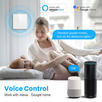 ZB-SW-BR Tuya 468 Gang Interrupteur tactile intelligent 4 voies 10A Wi-Fi en matériau PC pour usage domestique et garage compatible Afrique du Sud et États-Unis