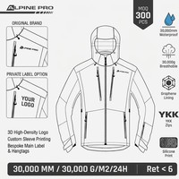 Veste de ski pour homme Elite 30000 mm imperméable, coupe-vent, avec doublure en graphène, à capuche, professionnelle, personnalisable, marque privée, extrême alpinisme