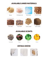 Sac de chaleur en perles d'argile lestées pour le cou, chauffable au micro-ondes, pour compresses chaudes et soulagement de la douleur – Vente chaude