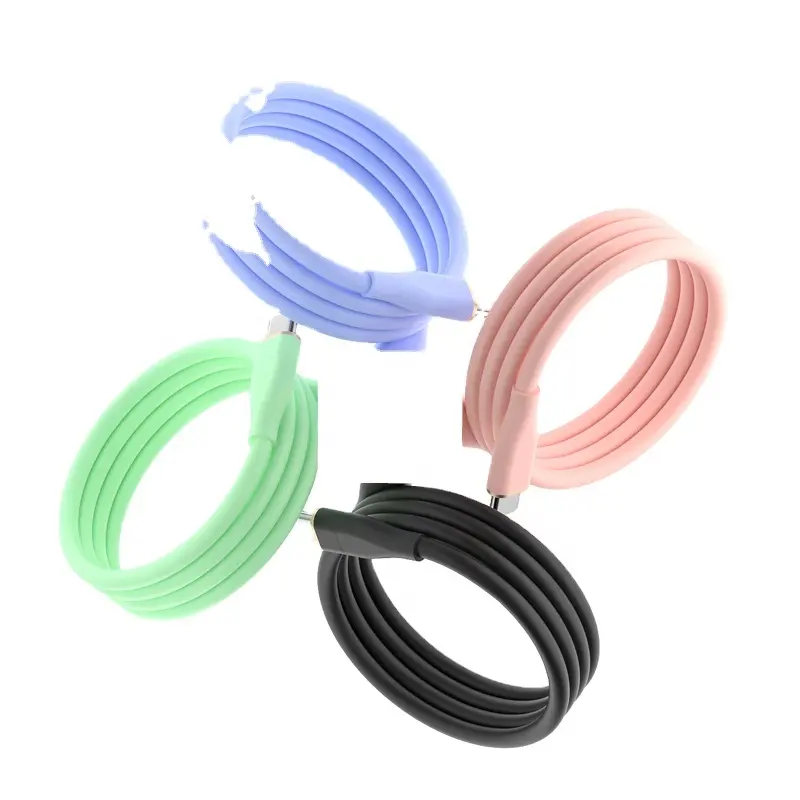 Grosir Silikon 2022 Macaron TPE USB-C Kabel USB Tipe C Ke Kabel 5A Tipe C