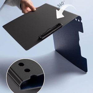 A4 có thể gập lại chất kết dính 360 độ đen clipboard thư mục với lưỡng kim Clip văn phòng văn phòng phẩm - Product Image 5