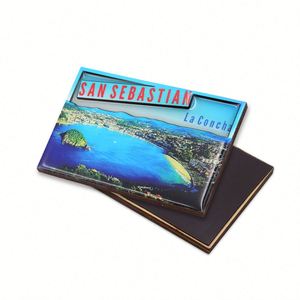 Elegant Wooden Magnetic Photo Frame Rustic Kitchen Decoration Gift Magnet - Product Image 2