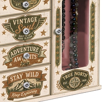Boîte à musique vintage en bois, organiseur multi-tiroirs, présentoir à colliers, armoire de rangement pour filles