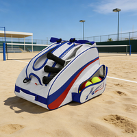 KOP OEM Maßgefertigte Hochwertige Wasserdichte Weiße Beach-Tennis-Schlägertasche Rucksack für Herren Damen mit Großem Fassungsvermögen