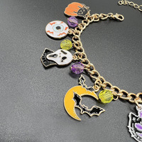 Bracelets de mode Halloween transfrontaliers, accessoires cadeaux de fête et de festival, bracelets de mode Ghost Festival Pumpkin Ghost Bat