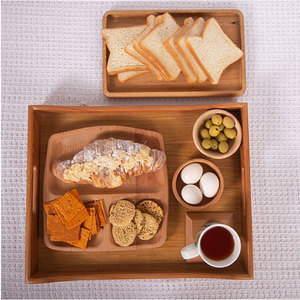 Bandeja de Servir de Madera de 2 Piezas, Curva, Resistente y Elegante, de 43 x 34 cm y 36 x 30 cm, a Precios Accesibles - Product Image 5