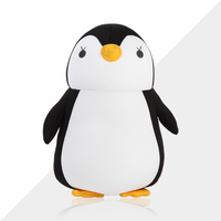 Nouvelle arrivée dessin animé pingouin poupée en forme de U oreiller tricoté Anti-apnée amovible avion hôtel Camping mémoire Massage refroidissement