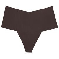 Pakaian dalam wanita seksi T Back sutra es celana dalam G-String sehari-hari tanpa kelim Aksesori nyaman meregang tidak terlihat G Thong wanita