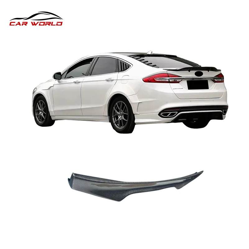 Spoiler lama in fibra di carbonio Kit corpo largo modificato accessori Auto per Ford 2013-2018 Mondeo