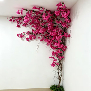Bougainvilliers artificiels <span class=keywords><strong>en</strong></span> gros, résistants aux UV, pour extérieur, couleur rose magenta, type arbre - Product Image 5