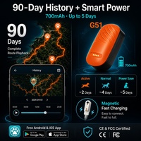 Collier GPS 4G pour animaux de compagnie OEM ODM avec suivi de localisation en temps réel, application gratuite, suivi d'activité et de sommeil