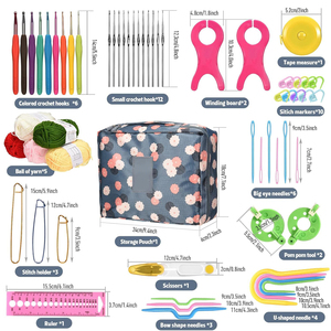 DIY Simple Amigurumi Crochet Kit Handmade Yarn <b>Knitting</b> Tools Set Bag <b>Animal</b> <b>Pattern</b> Eco-Friendly Beginner Friendly - Product Image 4