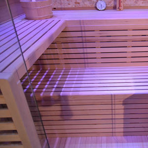 屋内レッドシダー4人用低EMFファー赤外線フルスペクトラムサウナ室内用赤外線ヒーターウッドカラー無地4.5kw - Product Image 6