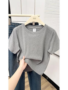 2025 été nouveau haute qualité décontracté t-shirt Sexy à manches courtes manches mode tendance solide femmes vêtements Y2k hauts - Product Image 2