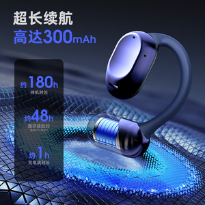 หูฟังแปลภาษา AI รุ่นใหม่ ปี 2026 แบตเตอรี่ 300mAh เล่นได้นาน 48 ชั่วโมง แบบเกี่ยวหู สำหรับเล่นกีฬา - Product Image 1