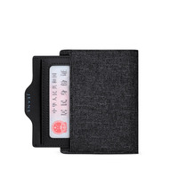 Dompet Pria WilliamPolo Ultra Tipis Vertikal Multifungsi dengan Pelindung RFID, Bahan Kulit, Lapisan Poliester untuk SIM